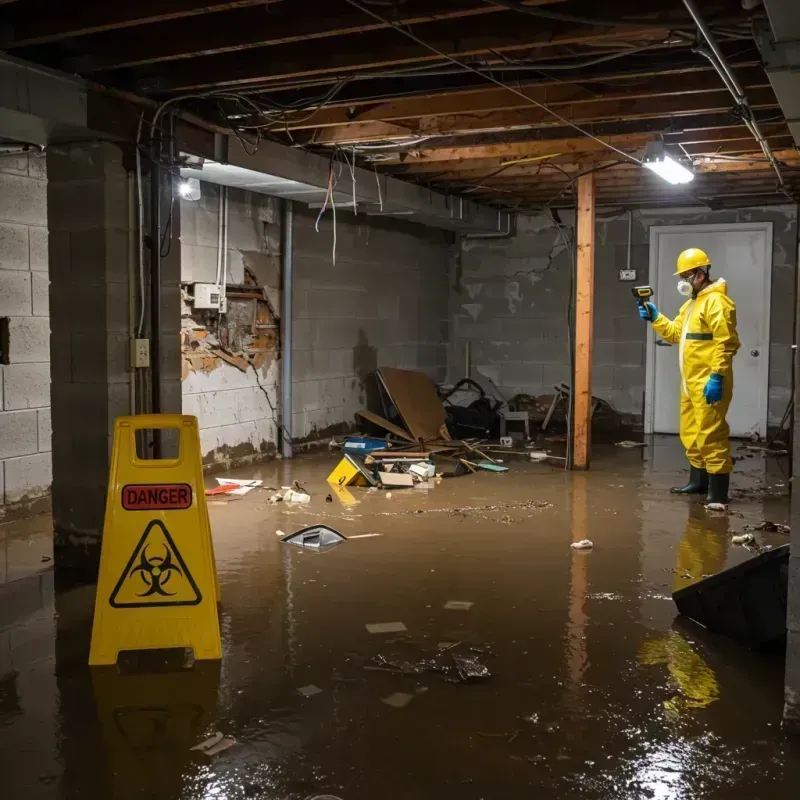 Flooded Basement Electrical Hazard in Dutch Harbor, AK Property